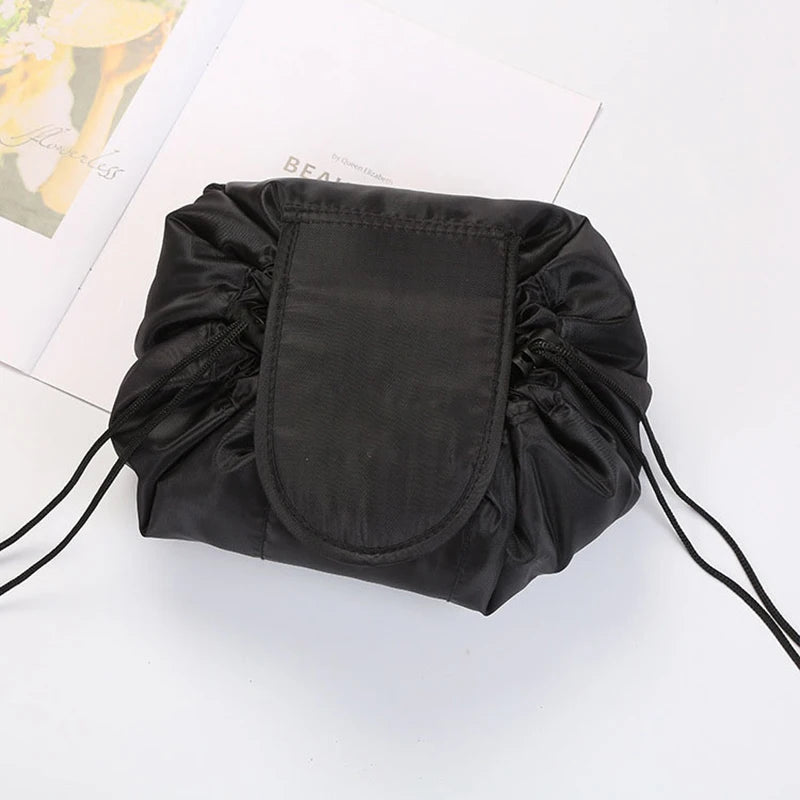 Mulheres cordão saco de cosméticos armazenamento de viagem saco de maquiagem organizador feminino compõem bolsa portátil à prova dwaterproof água caso de beleza de higiene pessoal