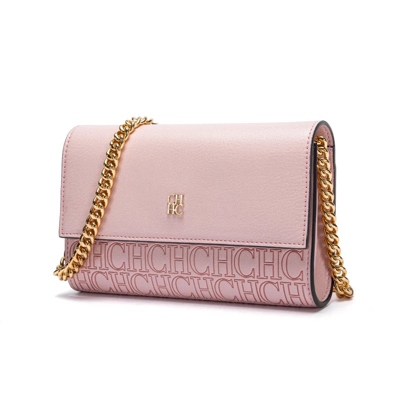 Bolsa de ombro feminina requintada e minimalista com alça de ombro de corrente design versátil para deslocamento e reuniões