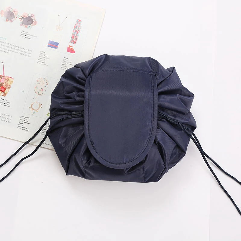 Mulheres cordão saco de cosméticos armazenamento de viagem saco de maquiagem organizador feminino compõem bolsa portátil à prova dwaterproof água caso de beleza de higiene pessoal