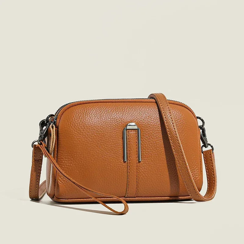Bolsa de ombro de couro genuíno de luxo bolsas femininas saco para mulher 2024 feminino embreagem sacos de telefone casual crossbody sacos do mensageiro