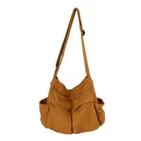Workwear lona ombro grande capacidade retro messenger bag nova classe estudante messenger bag