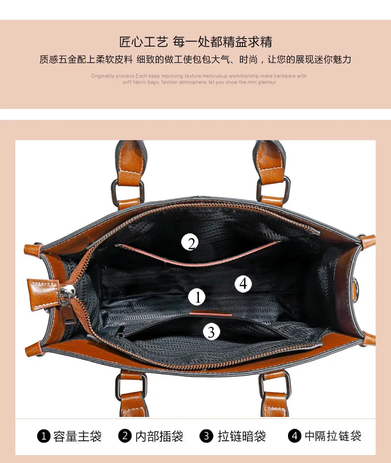 Bolsa feminina corpo cruz bolsa de ombro couro genuíno compras moda escritório feminino real mensageiro sacos alça superior