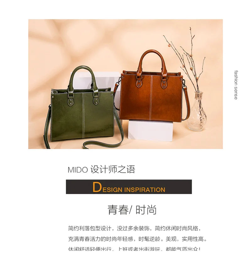 Bolsa feminina corpo cruz bolsa de ombro couro genuíno compras moda escritório feminino real mensageiro sacos alça superior