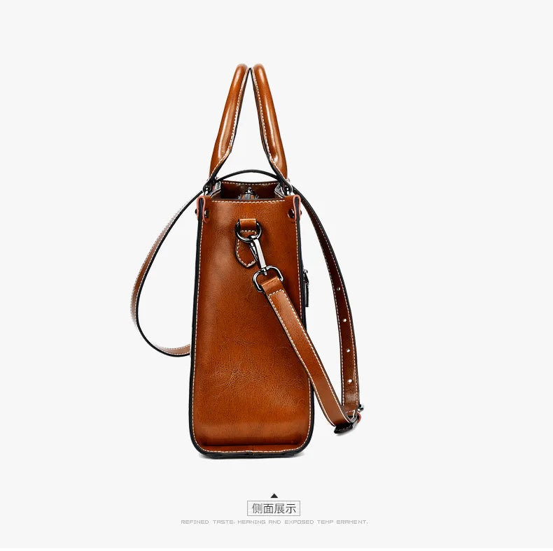 Bolsa feminina corpo cruz bolsa de ombro couro genuíno compras moda escritório feminino real mensageiro sacos alça superior
