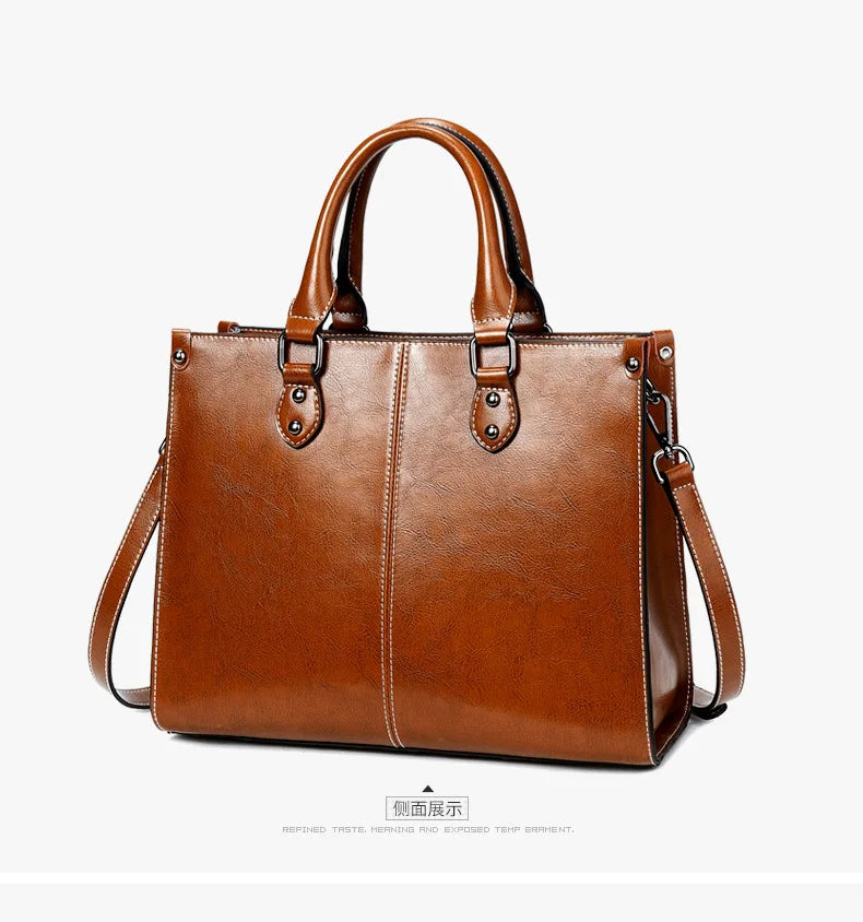 Bolsa feminina corpo cruz bolsa de ombro couro genuíno compras moda escritório feminino real mensageiro sacos alça superior