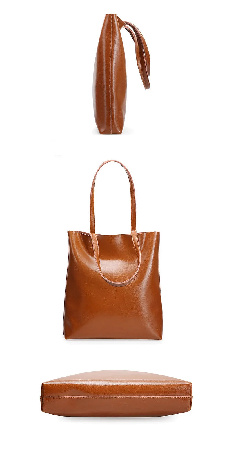 Bolsa de couro de vaca senhoras bolsas de couro genuíno grande bolsa feminina vintage 2023 escritório mão sacos de ombro para mulheres tote