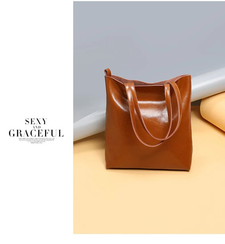 Bolsa de couro de vaca senhoras bolsas de couro genuíno grande bolsa feminina vintage 2023 escritório mão sacos de ombro para mulheres tote