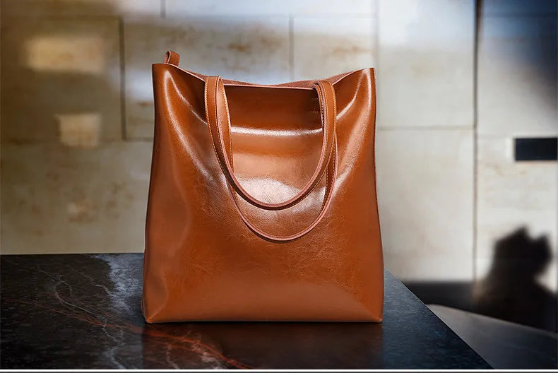 Bolsa de couro de vaca senhoras bolsas de couro genuíno grande bolsa feminina vintage 2023 escritório mão sacos de ombro para mulheres tote