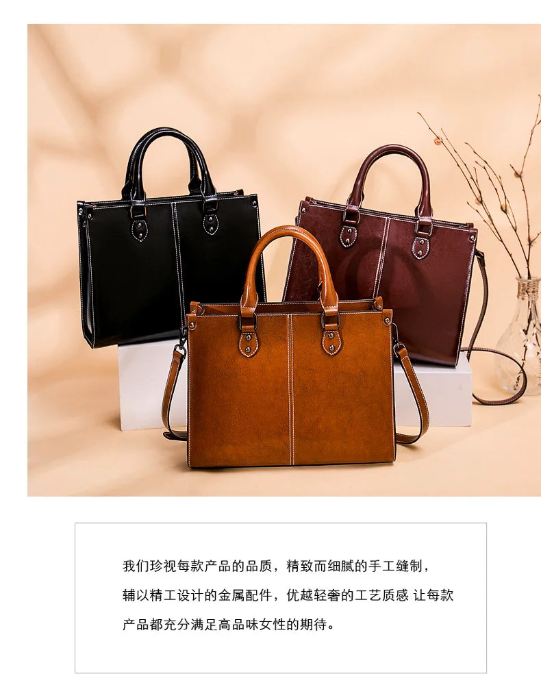 Bolsa feminina corpo cruz bolsa de ombro couro genuíno compras moda escritório feminino real mensageiro sacos alça superior