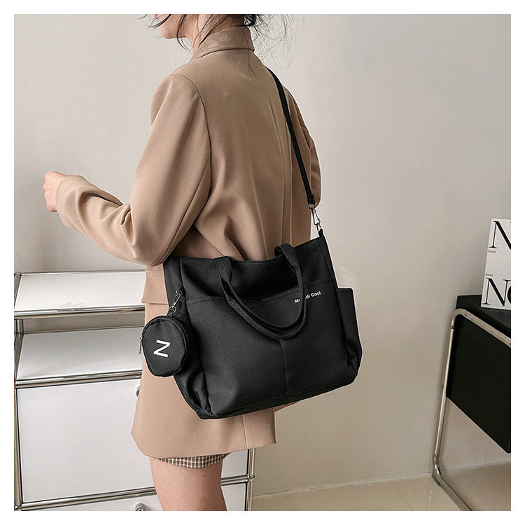 Bolsa feminina impermeável de ombro crossbody, bolsa tote oxford para estudantes, bolsa feminina para mulheres