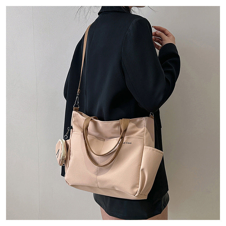 Bolsa feminina impermeável de ombro crossbody, bolsa tote oxford para estudantes, bolsa feminina para mulheres