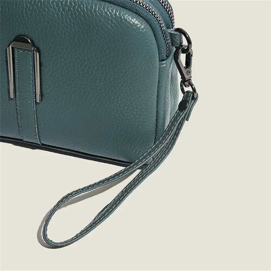Bolsa de ombro de couro genuíno de luxo bolsas femininas saco para mulher 2024 feminino embreagem sacos de telefone casual crossbody sacos do mensageiro