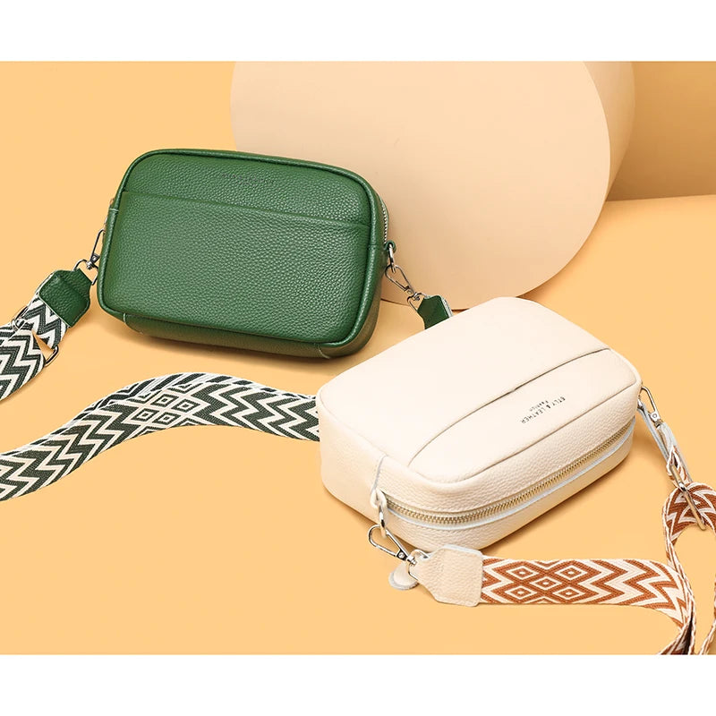 Alta qualidade de couro genuíno das mulheres crossbody sacos ombro 2023 luxo cor sólida bolsa couro vaca feminino mensageiro tote sac