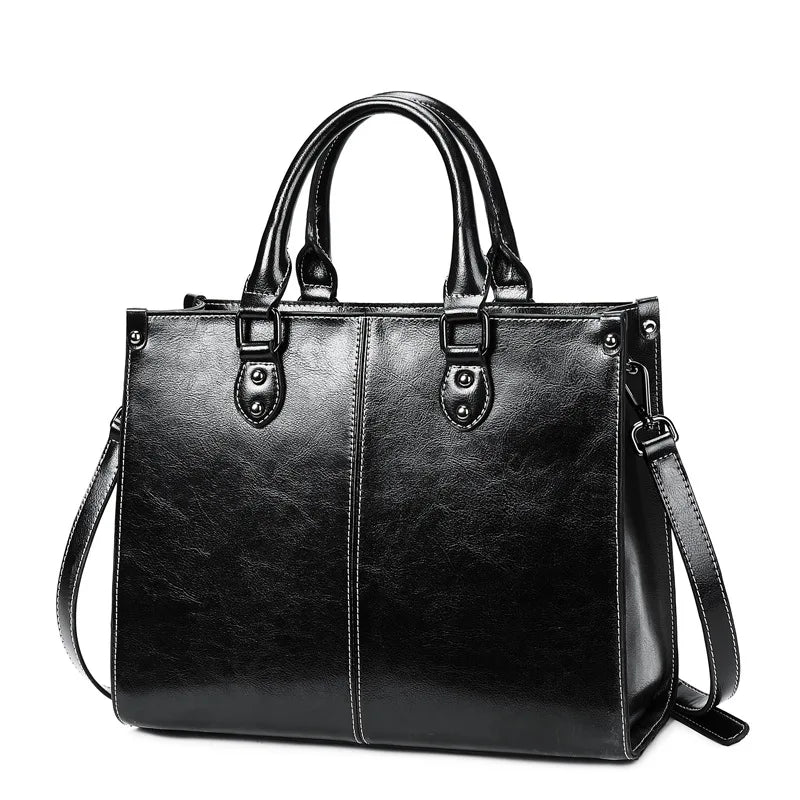 Bolsa feminina corpo cruz bolsa de ombro couro genuíno compras moda escritório feminino real mensageiro sacos alça superior