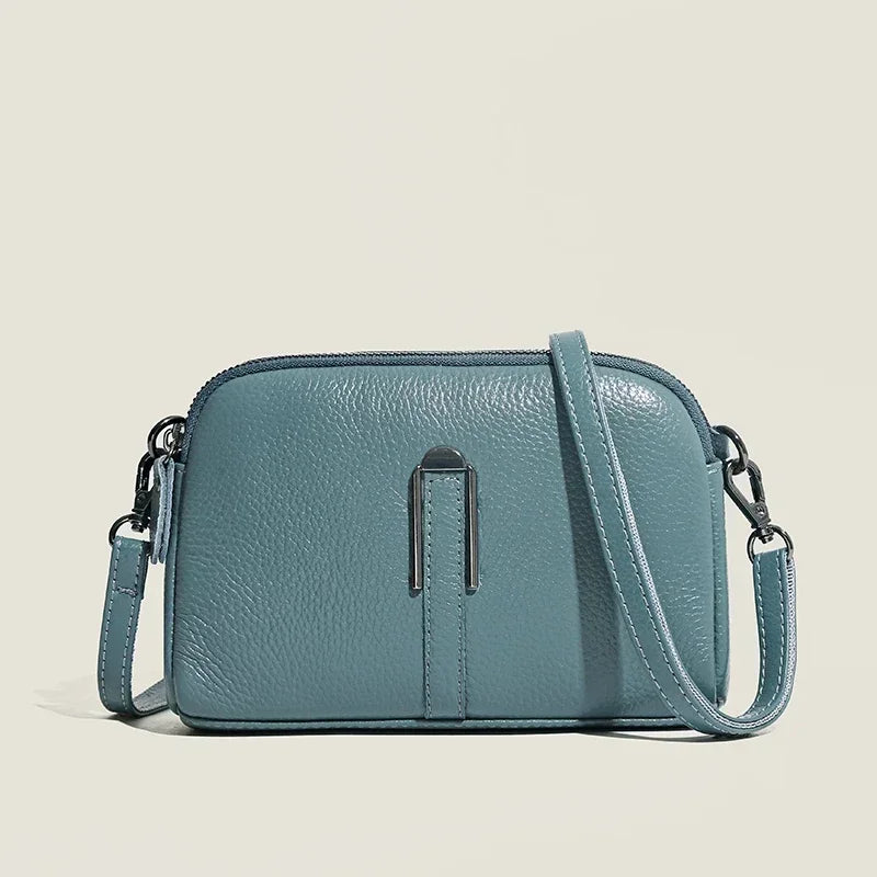 Bolsa de ombro de couro genuíno de luxo bolsas femininas saco para mulher 2024 feminino embreagem sacos de telefone casual crossbody sacos do mensageiro