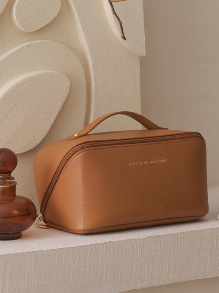 Bolsa de maquiagem para viagem, bolsa cosmética portátil para mulheres, à prova d'água, multifuncional, bolsa cosmética feminina