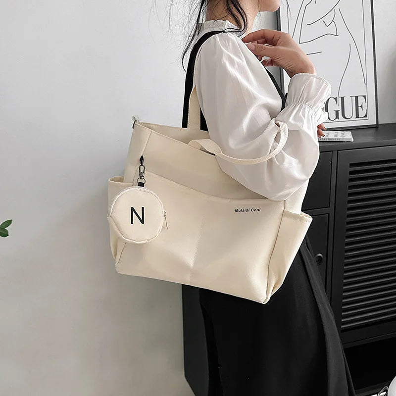 Bolsa feminina impermeável de ombro crossbody, bolsa tote oxford para estudantes, bolsa feminina para mulheres