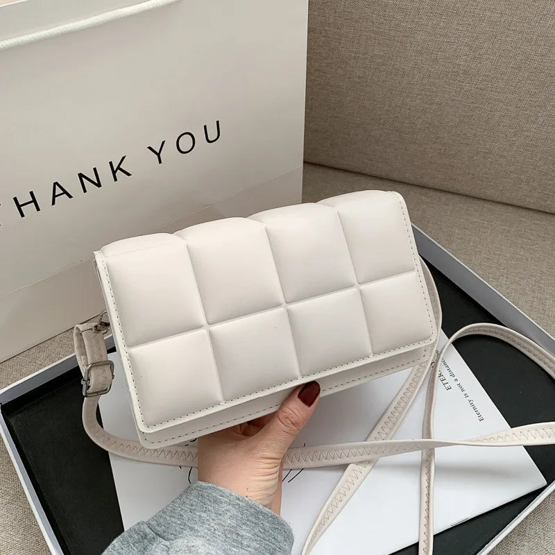 Grande capacidade Designer bolsa de ombro para mulheres, couro PU, bolsa crossbody feminina, alça bolsa, moda