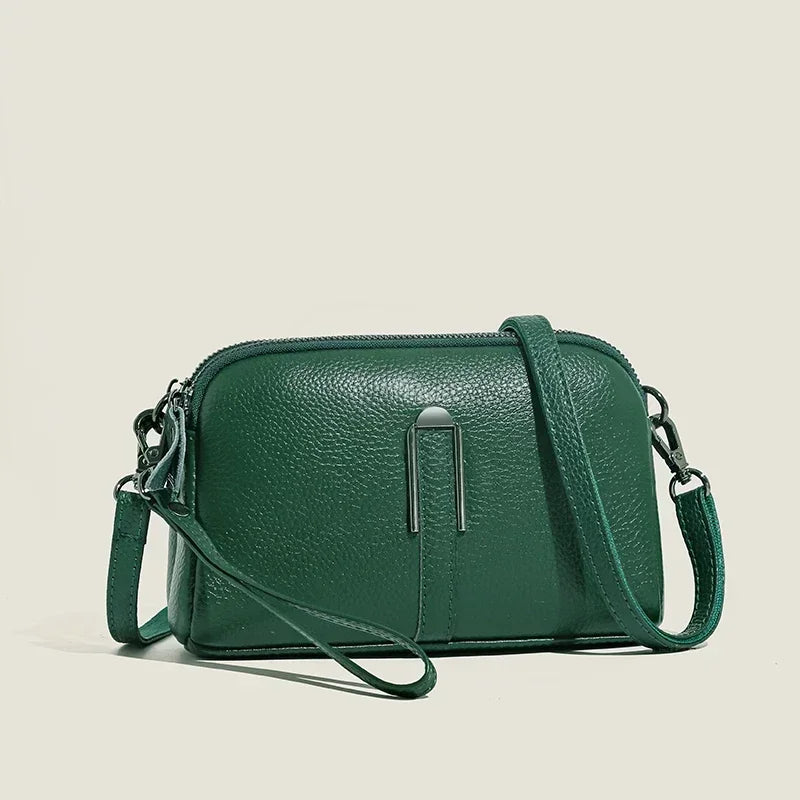 Bolsa de ombro de couro genuíno de luxo bolsas femininas saco para mulher 2024 feminino embreagem sacos de telefone casual crossbody sacos do mensageiro