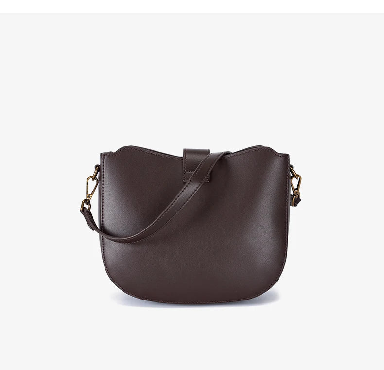 Bolsa de ombro de couro genuíno das mulheres senhoras macio vaca bolsa de couro real moda feminina design de luxo sacos crossbody