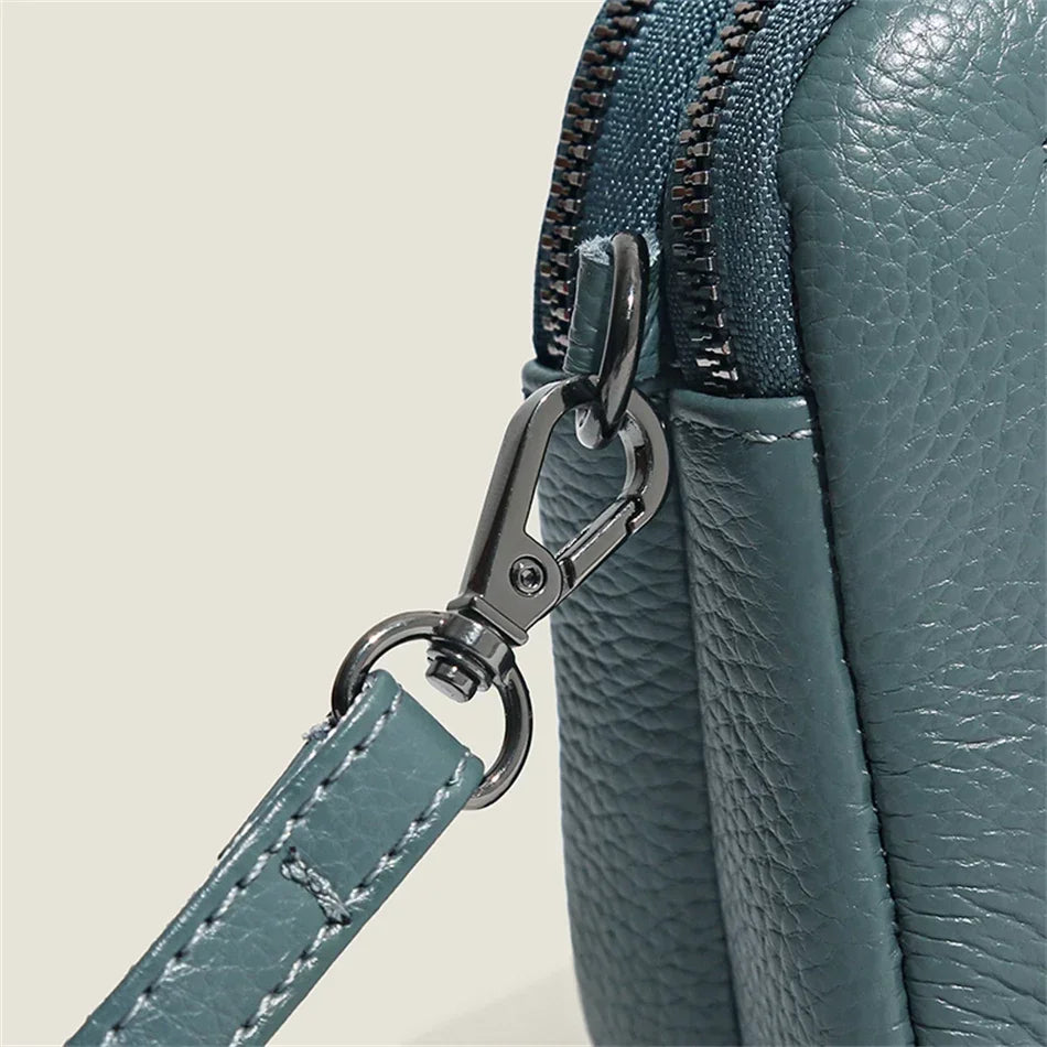 Bolsa de ombro de couro genuíno de luxo bolsas femininas saco para mulher 2024 feminino embreagem sacos de telefone casual crossbody sacos do mensageiro