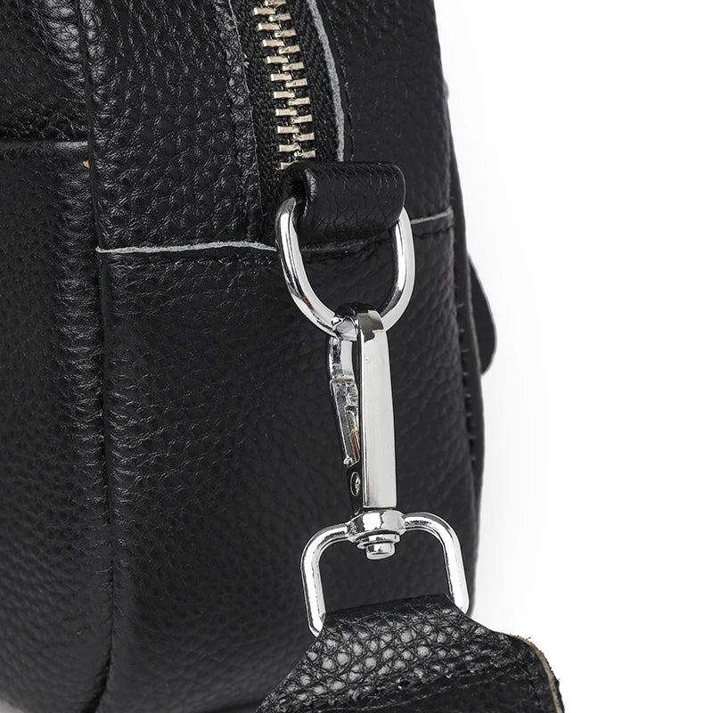 Alta qualidade de couro genuíno das mulheres crossbody sacos ombro 2023 luxo cor sólida bolsa couro vaca feminino mensageiro tote sac