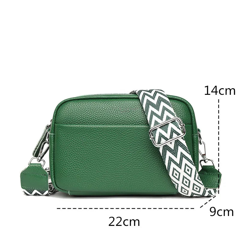 Alta qualidade de couro genuíno das mulheres crossbody sacos ombro 2023 luxo cor sólida bolsa couro vaca feminino mensageiro tote sac