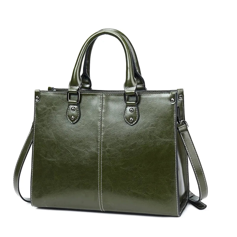 Bolsa feminina corpo cruz bolsa de ombro couro genuíno compras moda escritório feminino real mensageiro sacos alça superior