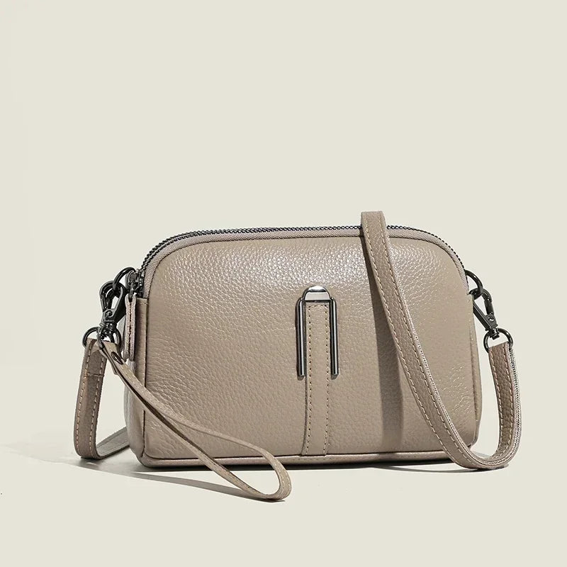Bolsa de ombro de couro genuíno de luxo bolsas femininas saco para mulher 2024 feminino embreagem sacos de telefone casual crossbody sacos do mensageiro