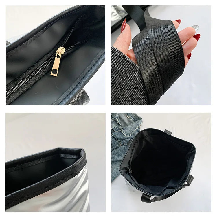 Moda grande capacidade sacola outono inverno novo estilo versátil ombro único axilas bolsa para mulher