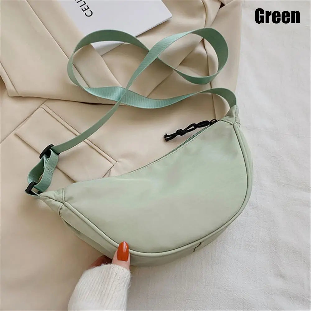 Moda náilon casual hobos saco de peito axilas saco crossbody para mulheres estudantes ombro cruz corpo saco