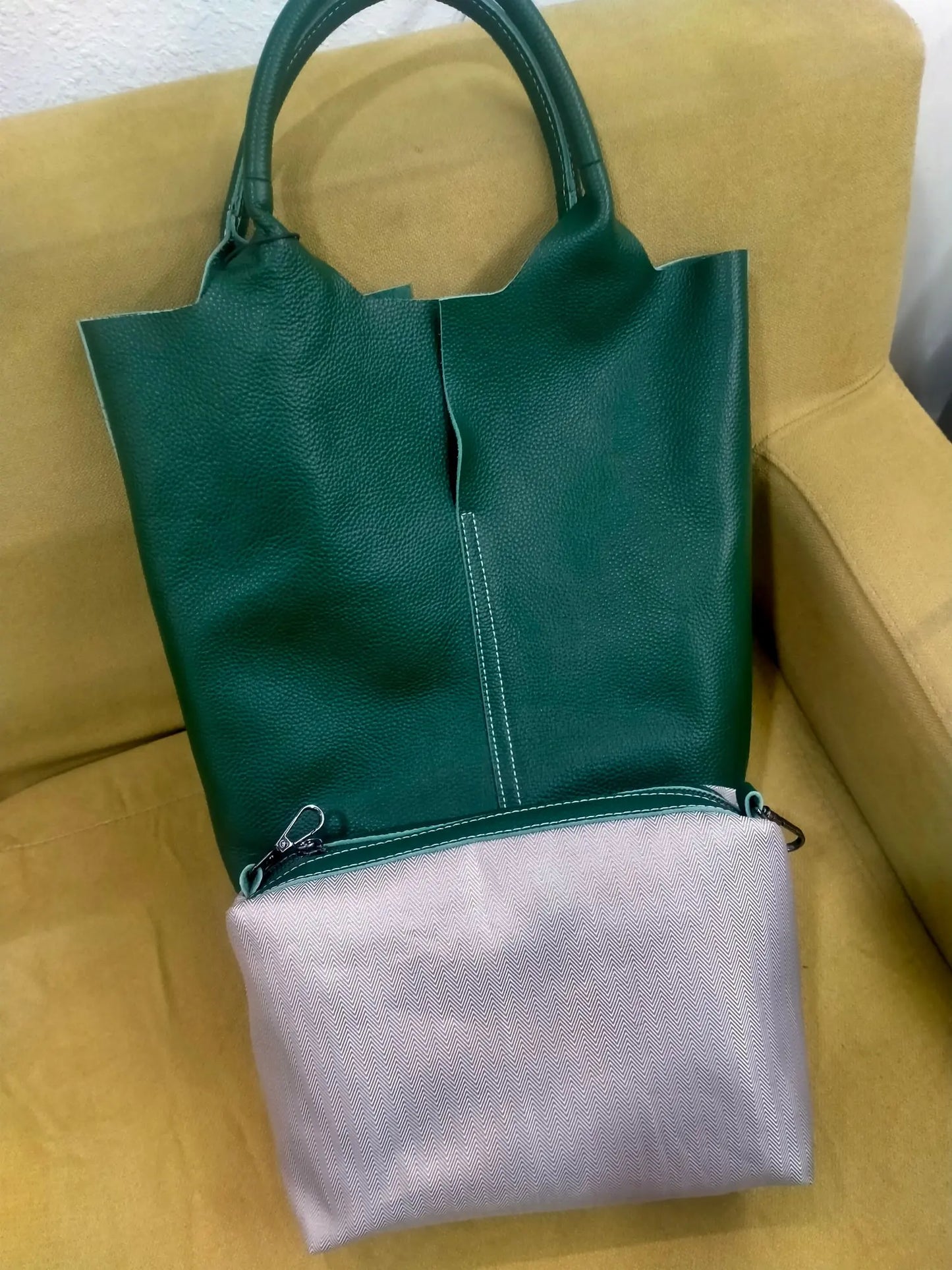 Couro genuíno commuter sacola simples senhoras macio tote bolsa de ombro grande capacidade bolsa balde feminina 2025 novo