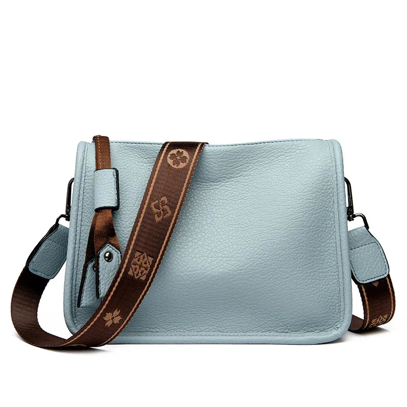 Alta qualidade de couro genuíno das mulheres sacola luxo macio senhoras ombro crossbody sacos 2024 moda feminina mensageiro sac
