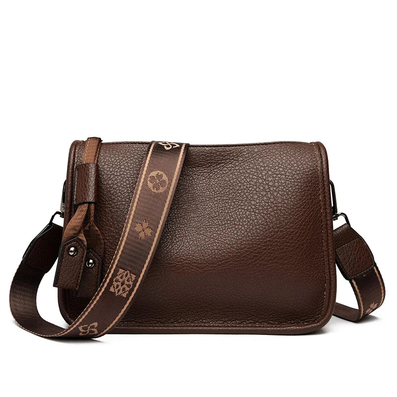 Alta qualidade de couro genuíno das mulheres sacola luxo macio senhoras ombro crossbody sacos 2024 moda feminina mensageiro sac