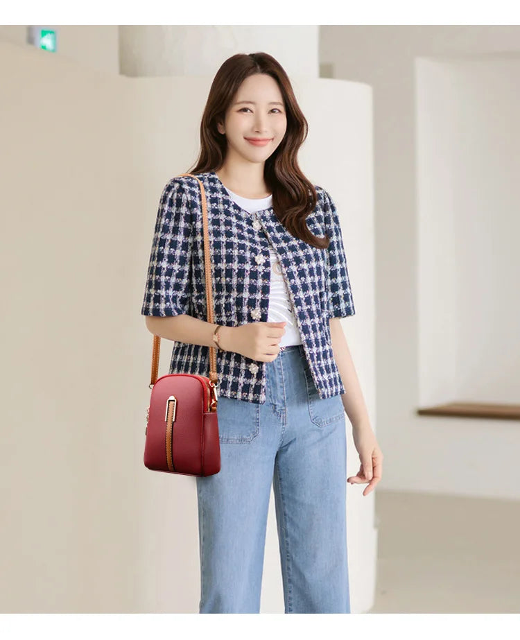 Alta qualidade de couro genuíno bolsas luxo bolsa feminina designer crossbody sacos ombro 2024 senhoras mensageiro sac