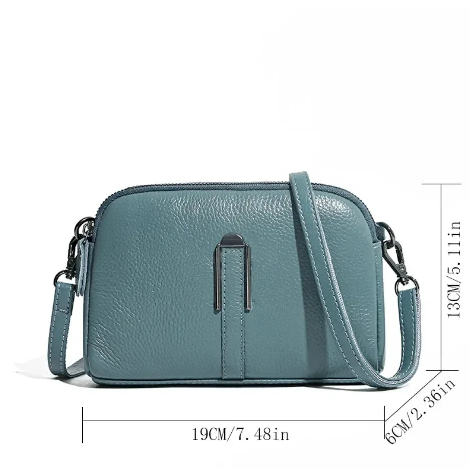 Bolsa de ombro de couro genuíno de luxo bolsas femininas saco para mulher 2024 feminino embreagem sacos de telefone casual crossbody sacos do mensageiro