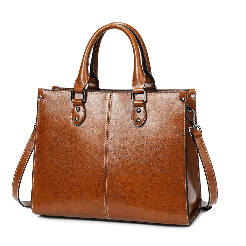 Bolsa feminina corpo cruz bolsa de ombro couro genuíno compras moda escritório feminino real mensageiro sacos alça superior