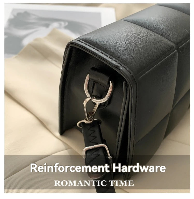Grande capacidade Designer bolsa de ombro para mulheres, couro PU, bolsa crossbody feminina, alça bolsa, moda