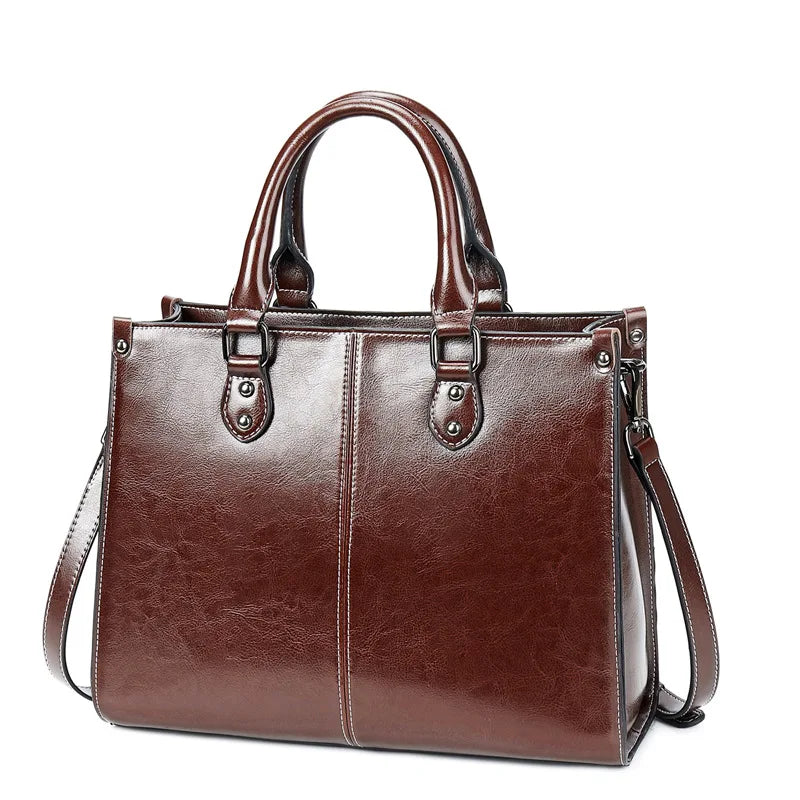 Bolsa feminina corpo cruz bolsa de ombro couro genuíno compras moda escritório feminino real mensageiro sacos alça superior