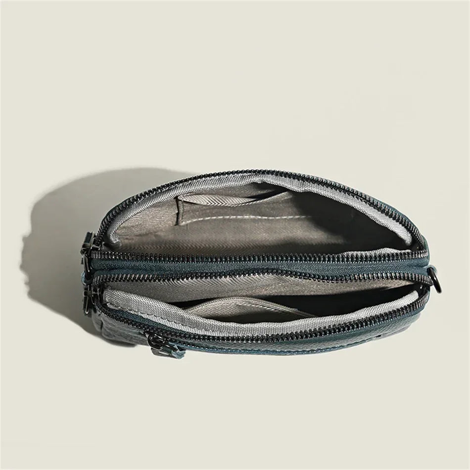 Bolsa de ombro de couro genuíno de luxo bolsas femininas saco para mulher 2024 feminino embreagem sacos de telefone casual crossbody sacos do mensageiro