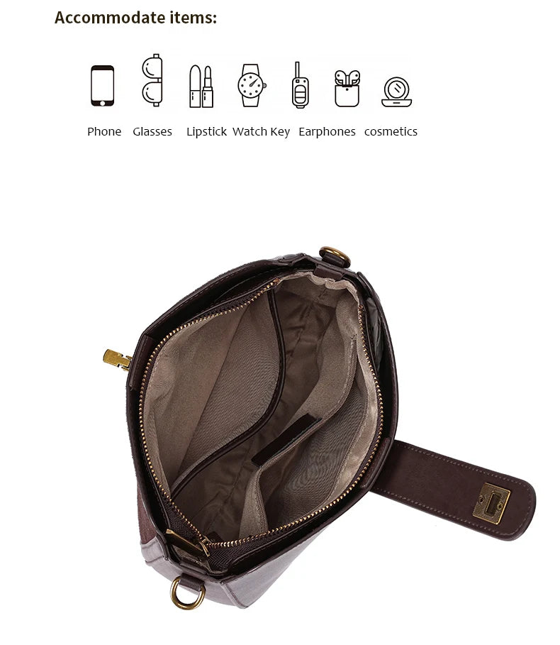 Bolsa de ombro de couro genuíno das mulheres senhoras macio vaca bolsa de couro real moda feminina design de luxo sacos crossbody