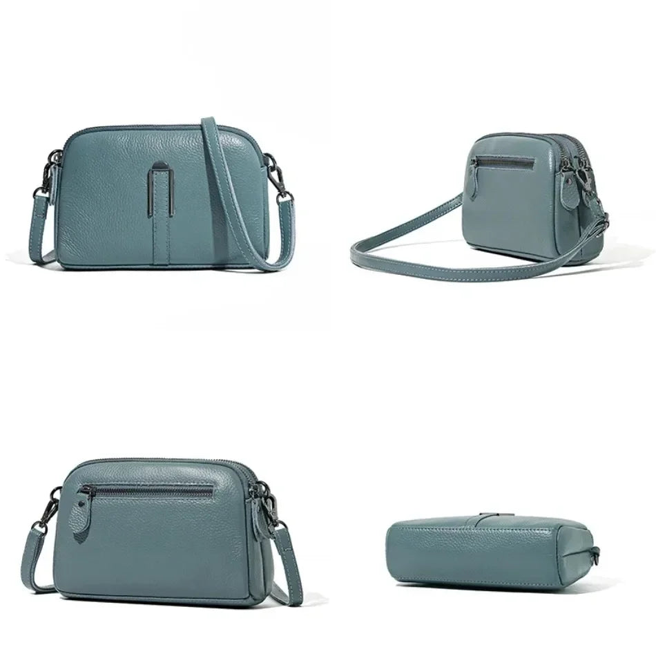 Bolsa de ombro de couro genuíno de luxo bolsas femininas saco para mulher 2024 feminino embreagem sacos de telefone casual crossbody sacos do mensageiro