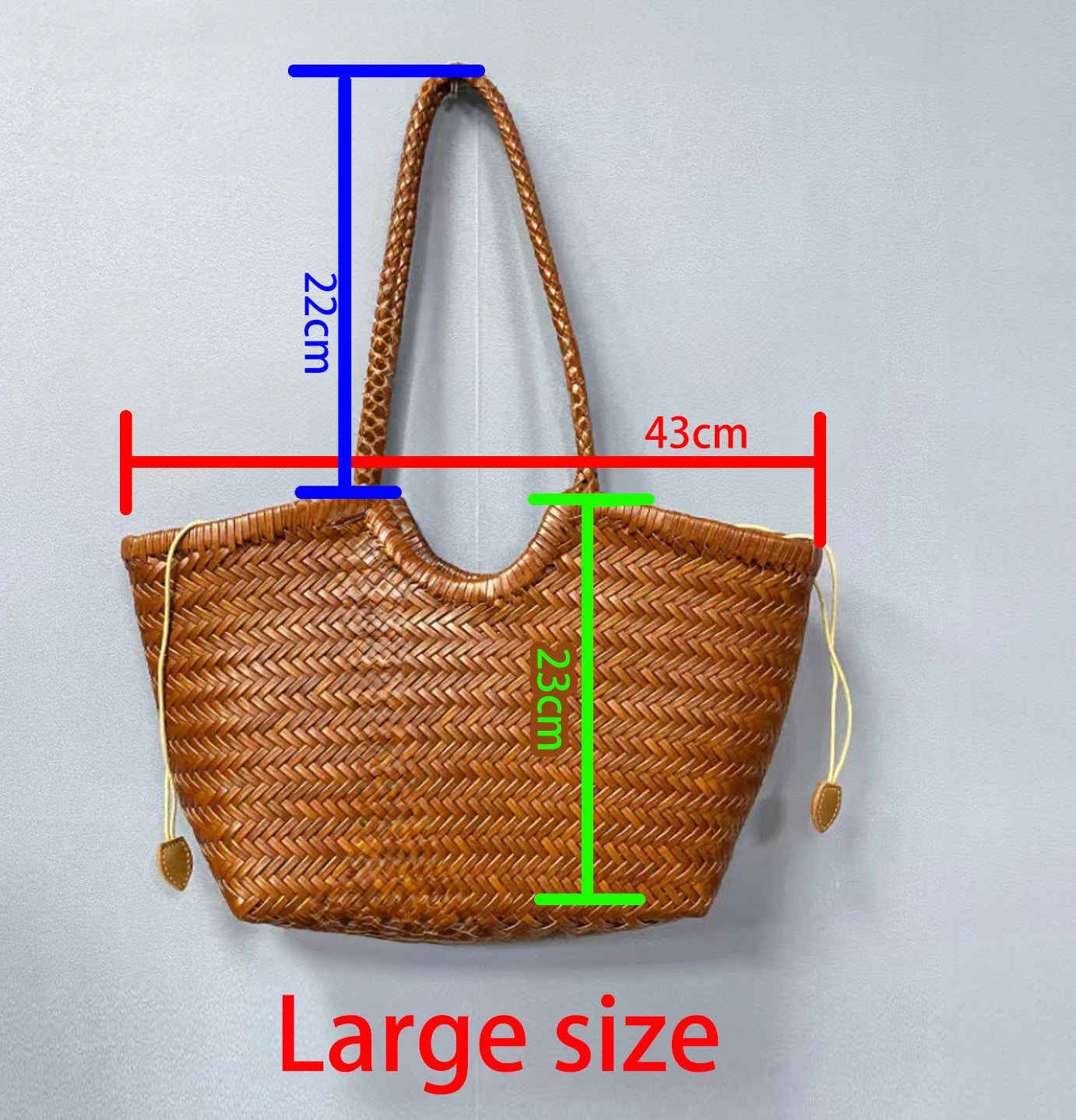 Bolsas femininas de couro genuíno bolsa de ombro tecelagem casual saco de compras vintage grande tote bolsa de mão cruz senhora