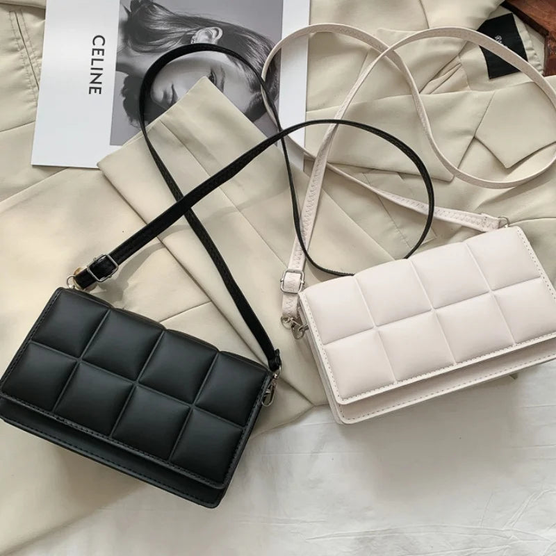 Grande capacidade Designer bolsa de ombro para mulheres, couro PU, bolsa crossbody feminina, alça bolsa, moda