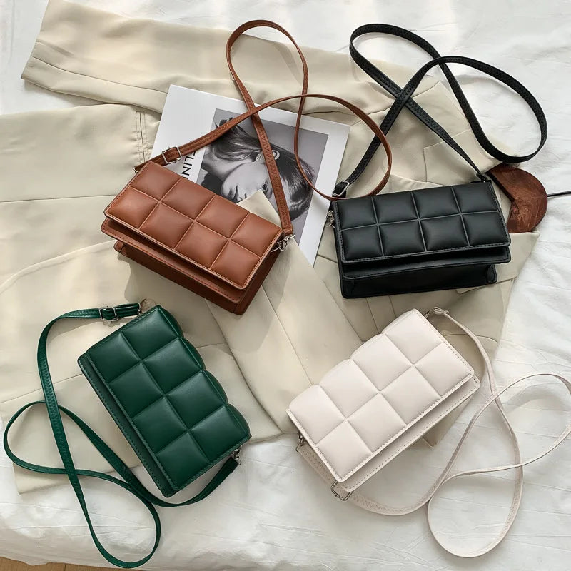 Grande capacidade Designer bolsa de ombro para mulheres, couro PU, bolsa crossbody feminina, alça bolsa, moda