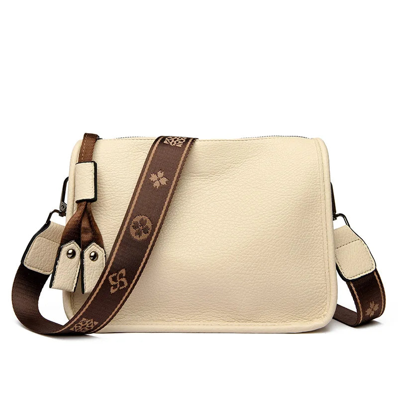 Alta qualidade de couro genuíno das mulheres sacola luxo macio senhoras ombro crossbody sacos 2024 moda feminina mensageiro sac