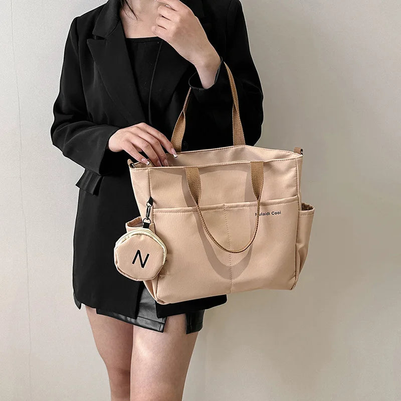 Bolsa feminina impermeável de ombro crossbody, bolsa tote oxford para estudantes, bolsa feminina para mulheres