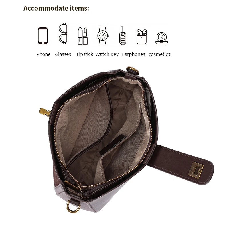 Bolsa de ombro de couro genuíno das mulheres senhoras macio vaca bolsa de couro real moda feminina design de luxo sacos crossbody