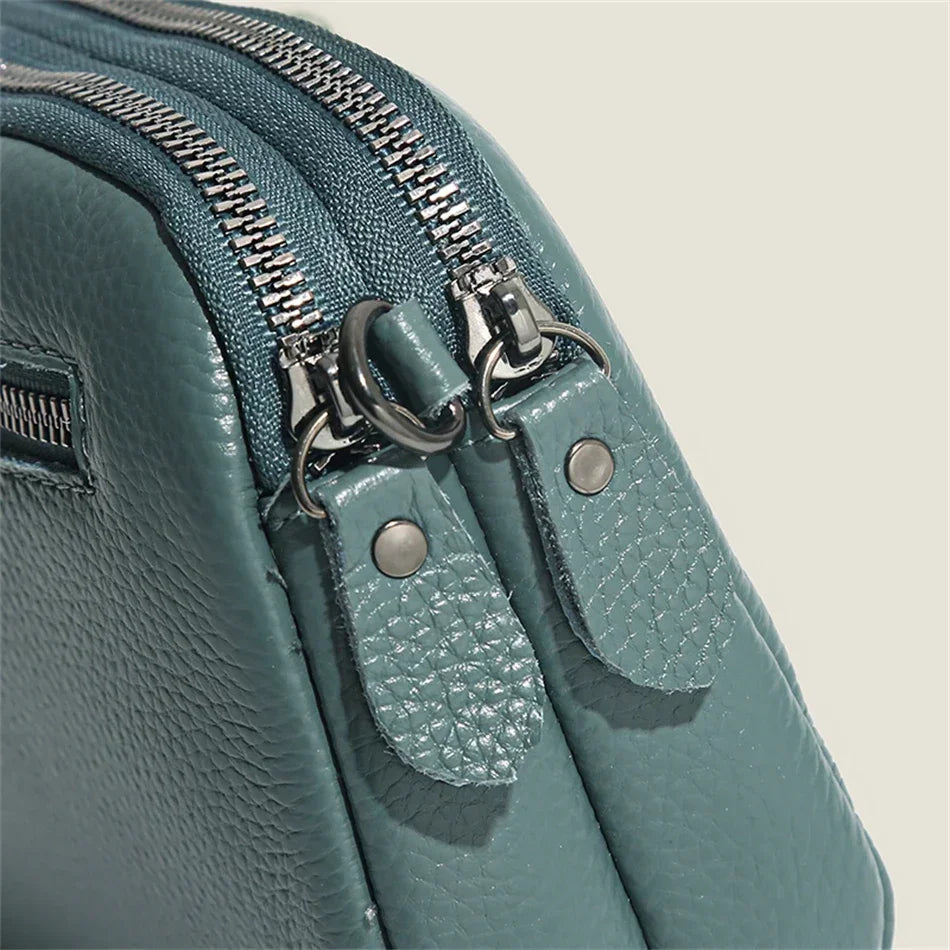 Bolsa de ombro de couro genuíno de luxo bolsas femininas saco para mulher 2024 feminino embreagem sacos de telefone casual crossbody sacos do mensageiro