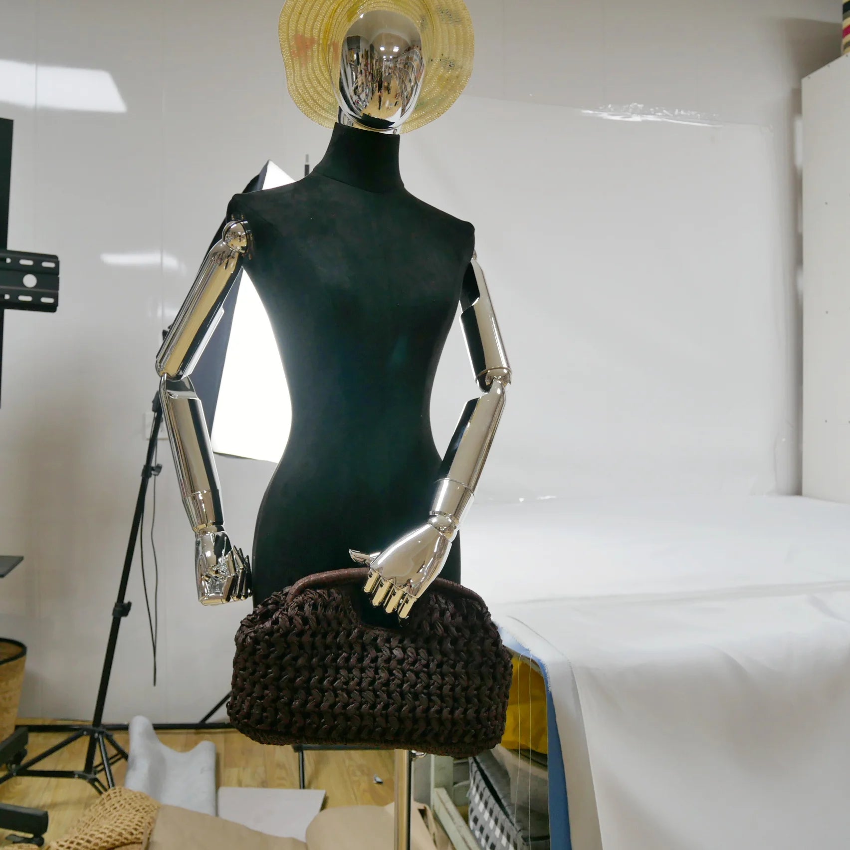 Senhoras elegantes corrente tecido bolsa de ombro palha moda ráfia crossbody saco de praia verão novo versátil bolsa feminina